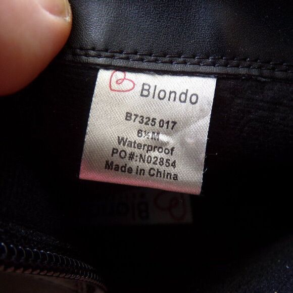 Blondo waterproof black combat boots 6.5 - Picture 10 of 10